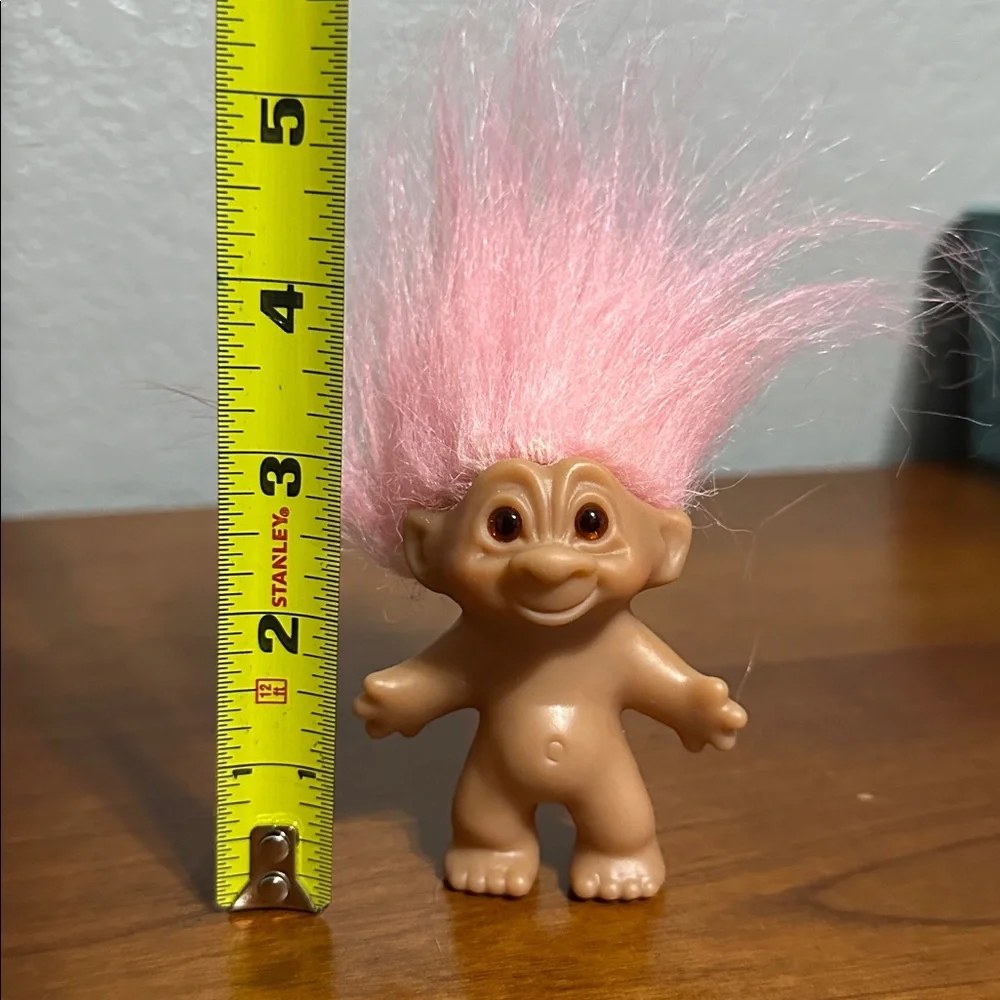 Vintage Troll Dam 2005 Pink Hair Doll Toy - Picture 5 of 6